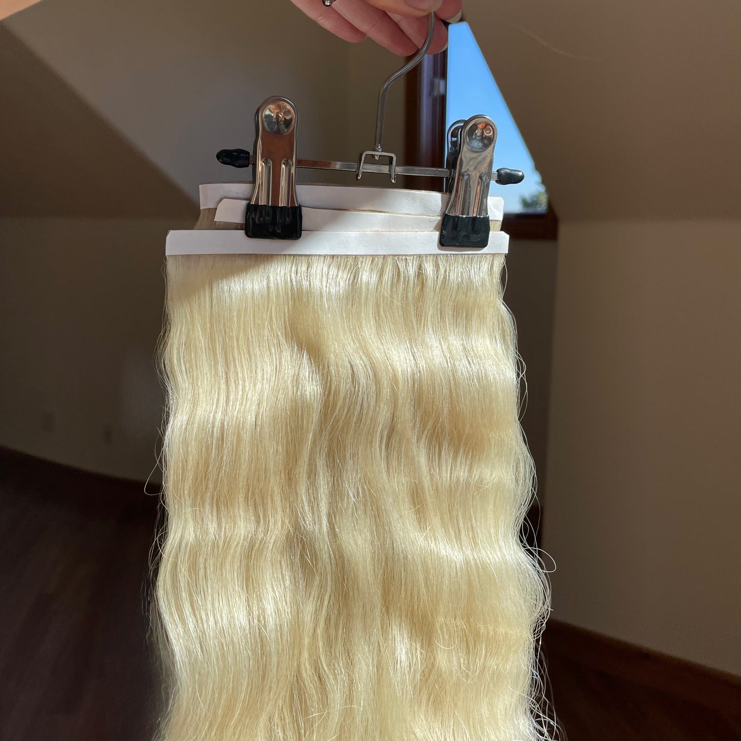 20” Blonde Wavy DIY Hair Extensions Kit