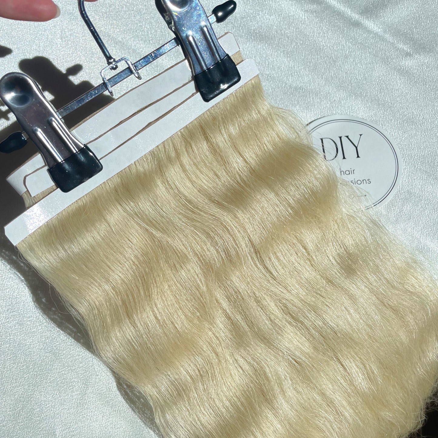 20” Blonde Wavy DIY Hair Extensions Kit