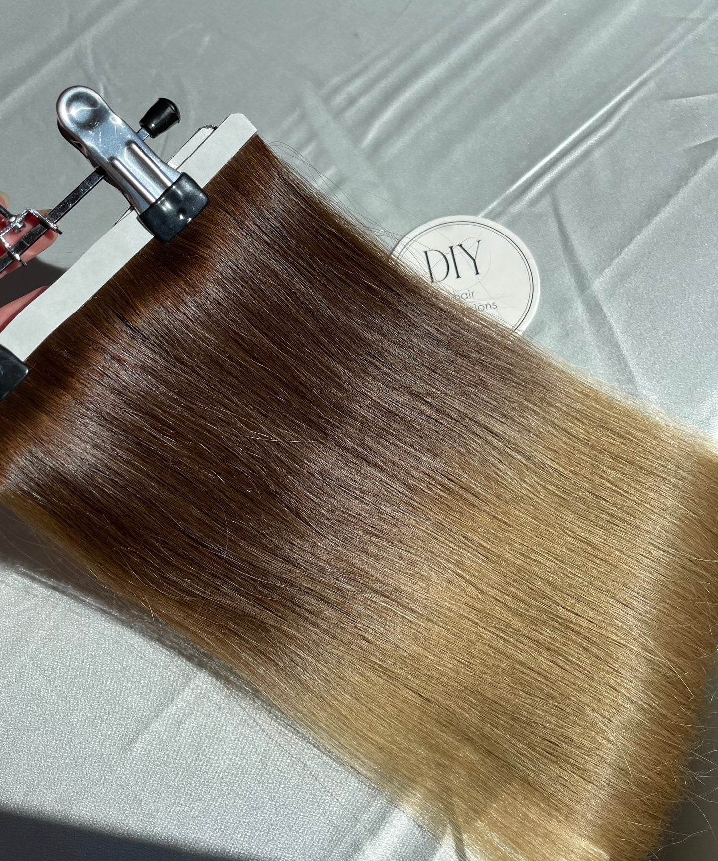 Brown/Beige Blonde Ombré DIY Hair Extensions Kit